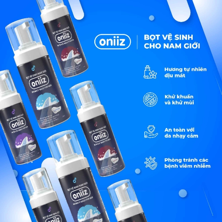 Đánh giá thực tế bọt vệ sinh Oniiz từ người dùng nam giới