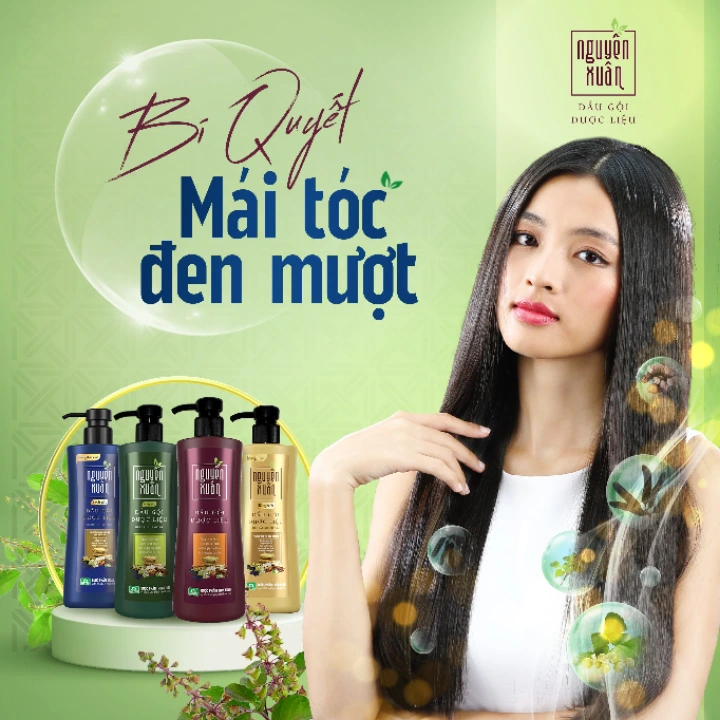 Dầu gội Nguyên Xuân từ dược liệu thiên nhiên, an toàn và hiệu quả cho tóc khỏe mạnh