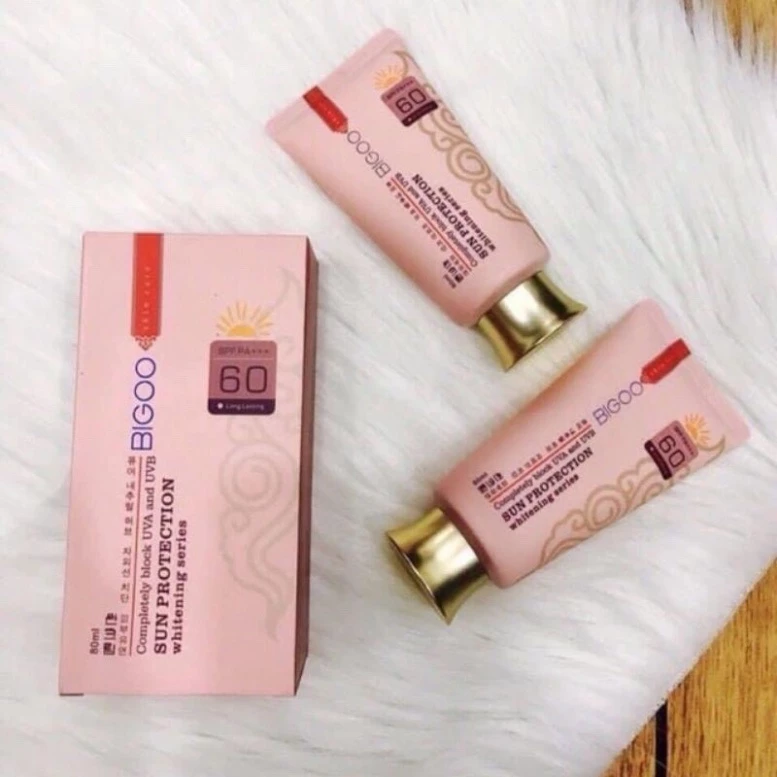 Tuýp kem chống nắng Bigoo SPF60 80ml Hàn Quốc chính hãng