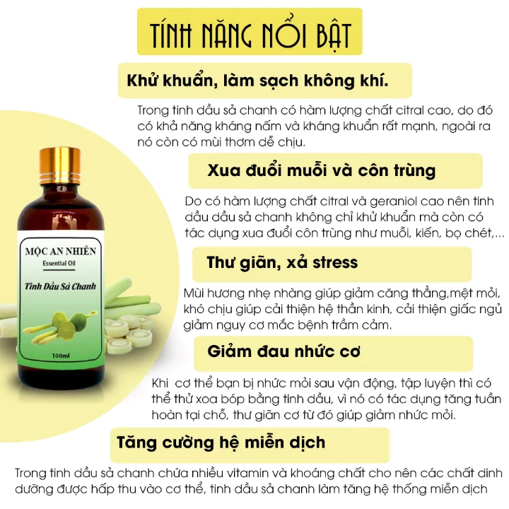 Công dụng và tính năng nổi bật của tinh dầu mộc an nhiên