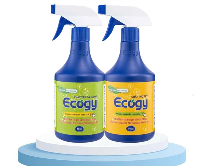 bộ tẩy đa năng Ecogy gồm chất tẩy đa năng và chất trợ tẩy