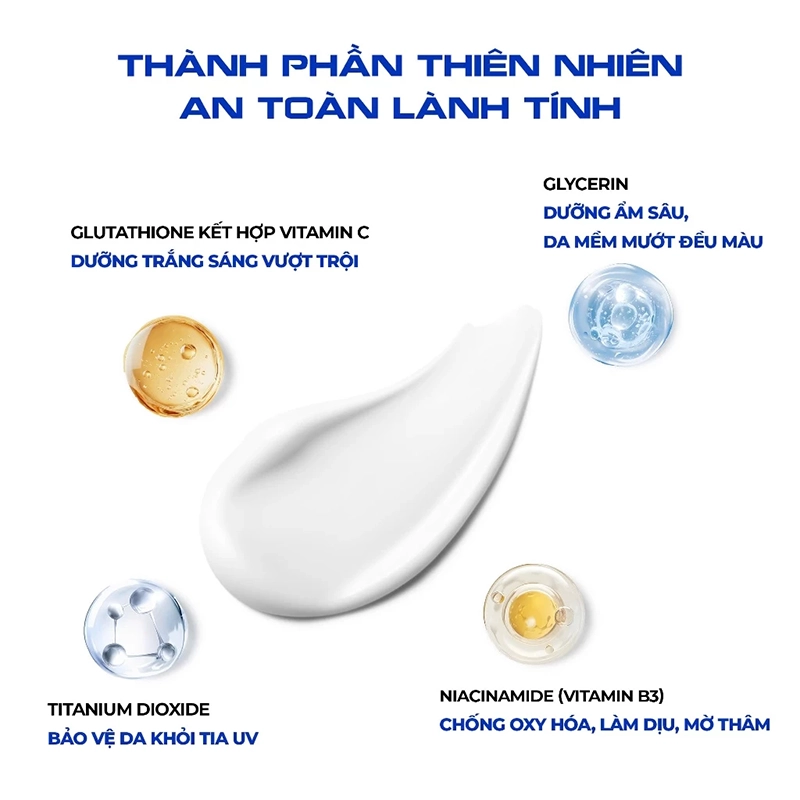 Kết cấu sữa dưỡng thể Sevenlab nhẹ, mịn, dễ thẩm thấu không nhờn rít