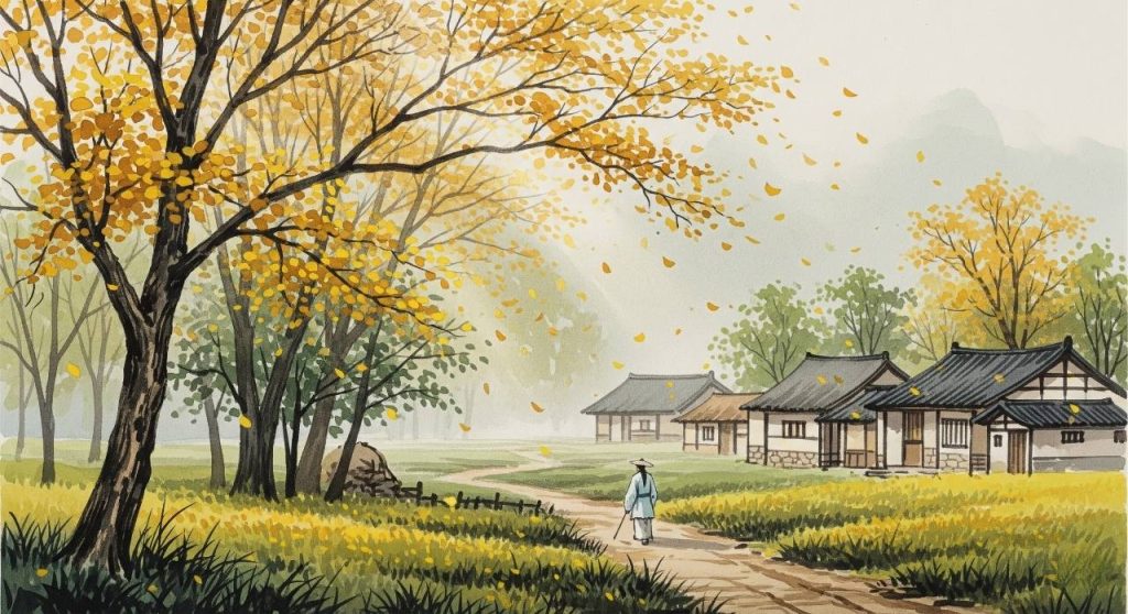 Tiết lập thu đánh dấu thời điểm bắt đầu mùa thu trong văn hóa Á Đông