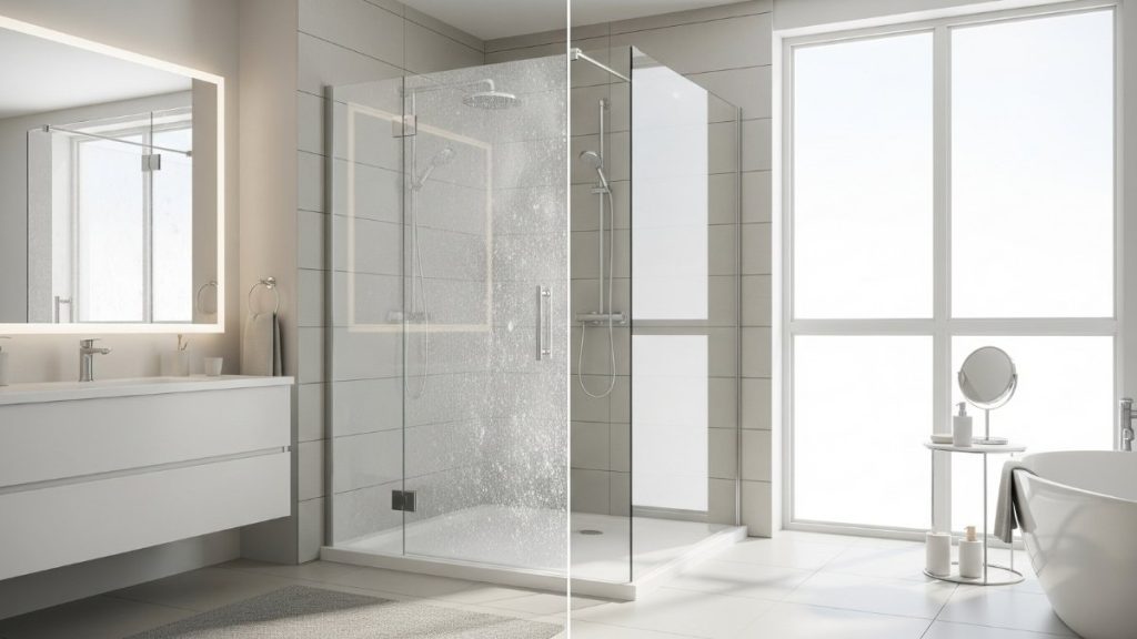 Cách tẩy cặn canxi trên kính sáng bóng như mới