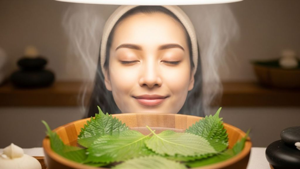Xông mặt bằng lá tía tô mấy lần 1 tuần là tốt nhất cho làn da khỏe đẹp