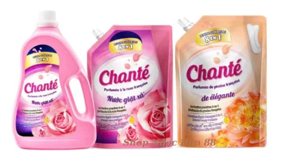 Các mùi hương nước giặt xả Chanté Eden, Mona Lisa, Elegante