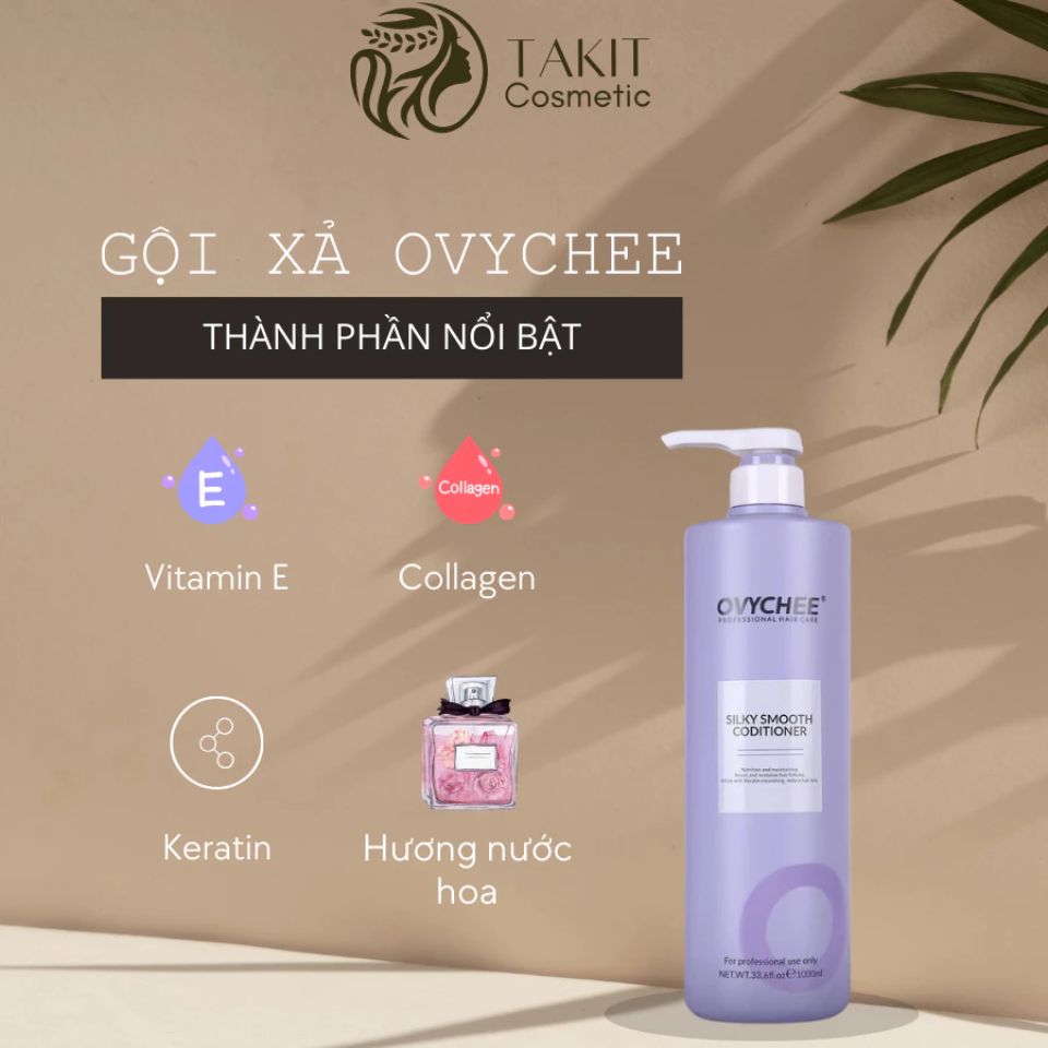 Thành phần dưỡng tóc trong OVYCHEE Silky Smooth