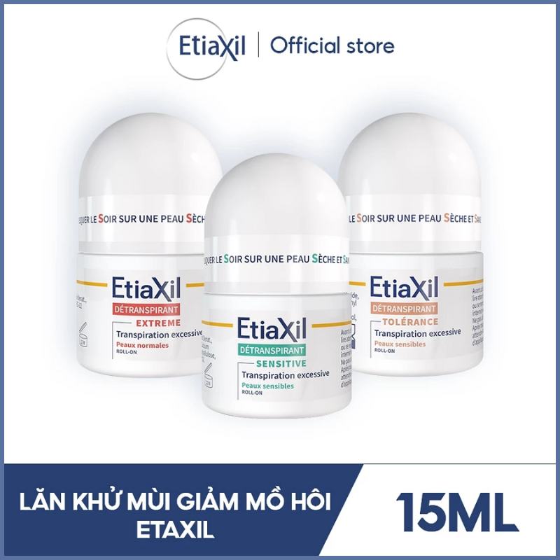 Lăn khử mùi Etiaxil 15ml chính hãng từ Pháp Lăn khử mùi và ngăn mồ hôi Etiaxil 15ml chính hãng từ Pháp